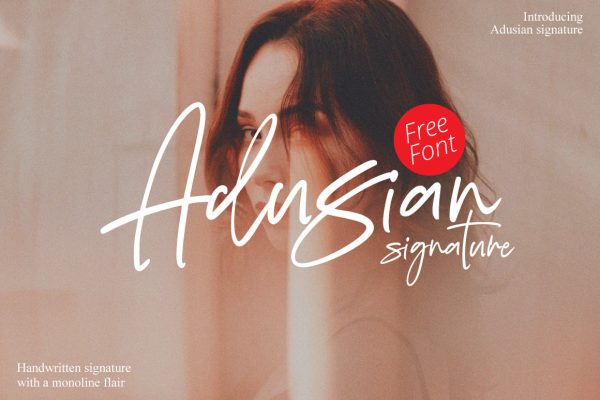 graphic for free - Adusian Signature Font