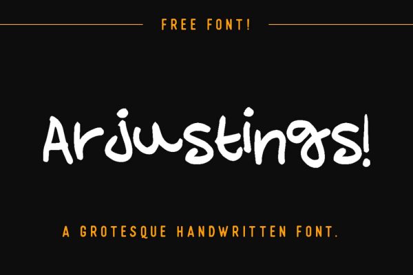 graphic for free - Arjustings Handwritten Font