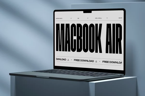 graphic for free - Macbook Air M2 Mockup