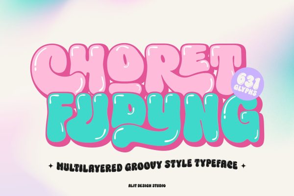 graphic for free - Choret Fudyng Font