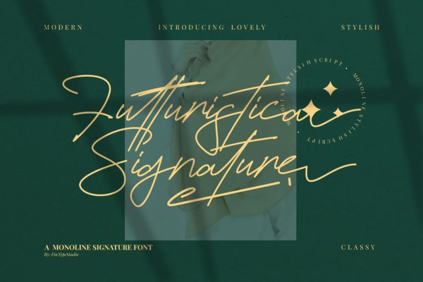 graphic for free - Futturistica Signature Font