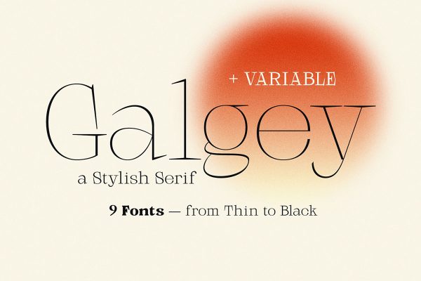 graphic for free - Galgey Serif Font