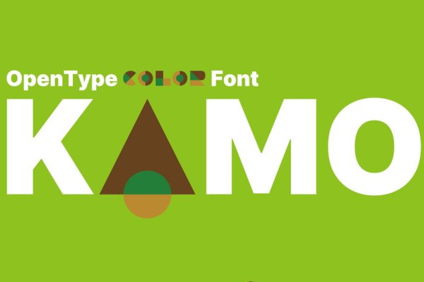 graphic for free - Kamo Font