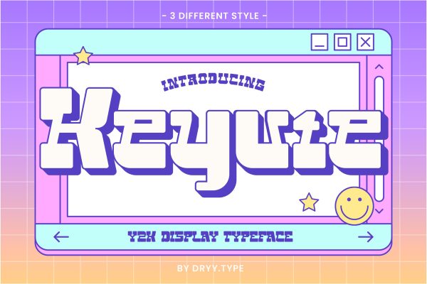 graphic for free - Keyute Fun Display Font