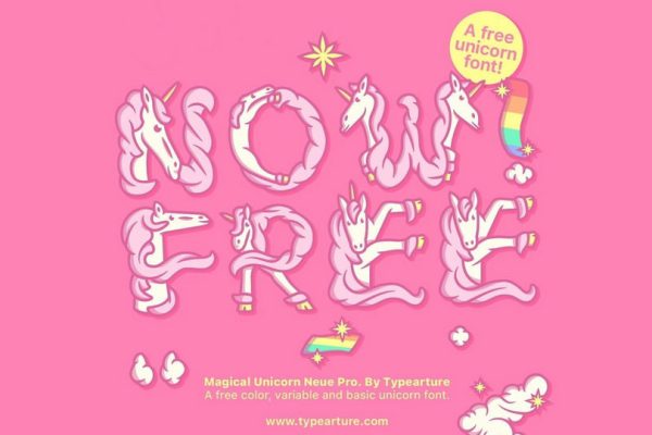 graphic for free - Magical Unicorn Neue Pro Font