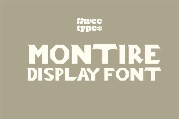 graphic for free - Montire Display Font