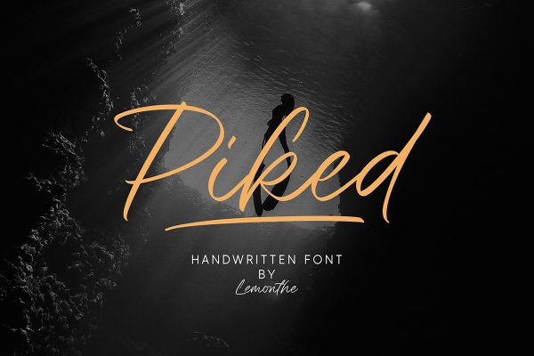graphic for free - Piked Handwritten Script
