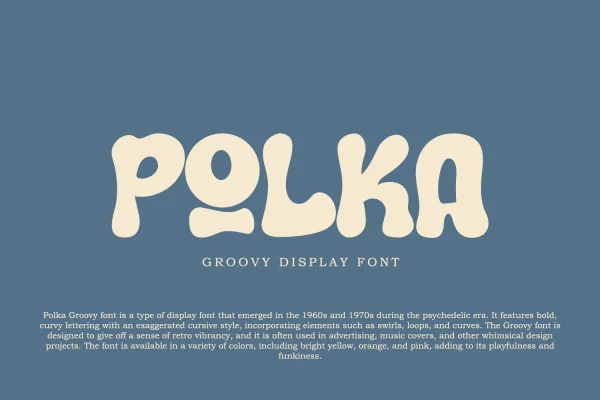 graphic for free - Polka Groovy font