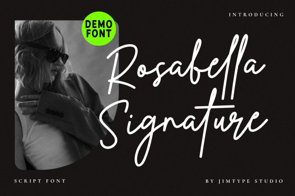 graphic for free - Rosabella Signature Font
