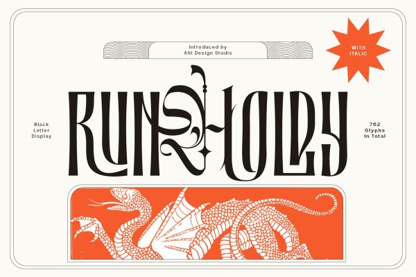 graphic for free - Runholdy Font