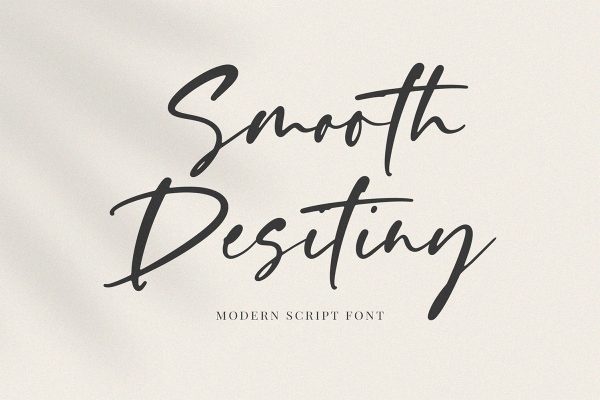 graphic for free - Smooth Destiny Script Font