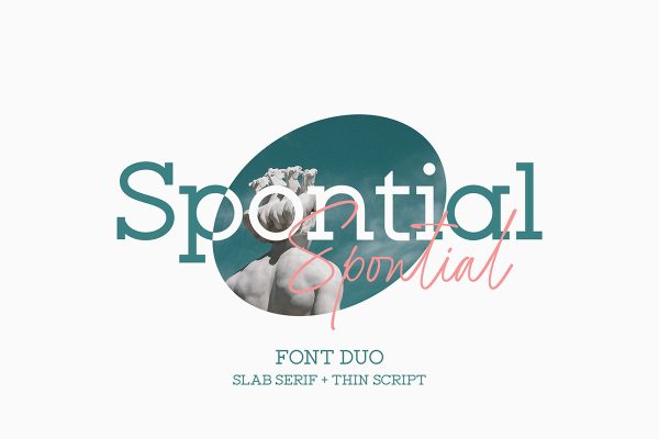 graphic for free - Spontial Font Duo
