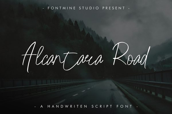 graphic for free - Alcantara Road Script Font