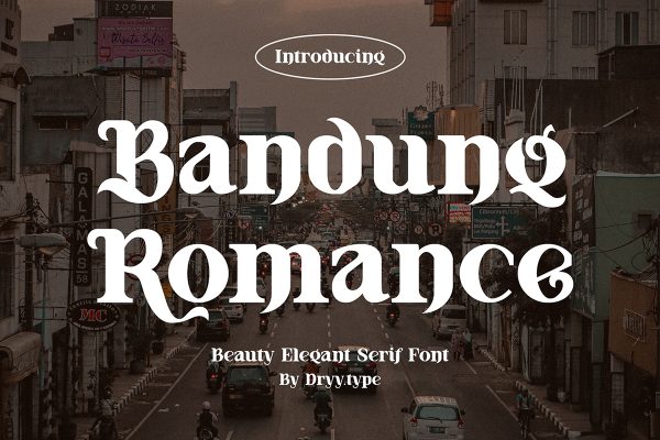 graphic for freee - Bandung Romance Font