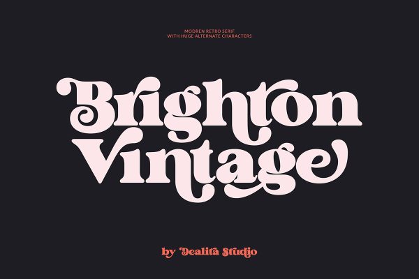 graphic for free - Brighton Vintage Font