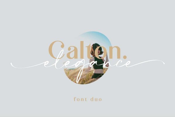 graphic for free - Calton Elegance Font Duo