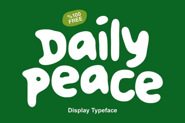 graphic for free - Daily Peace Font