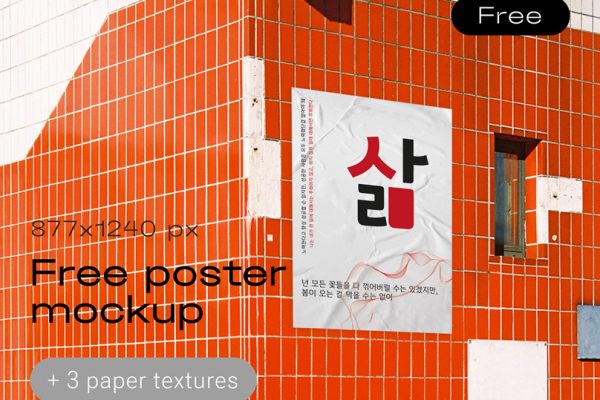 graphic for free - Free poster mockup