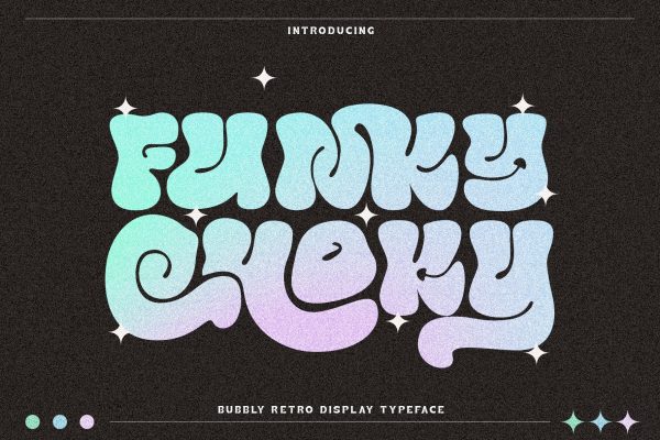 graphic for free - Funky Choky Font