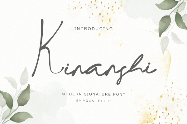 graphic for free - Kinanshi Signature Font
