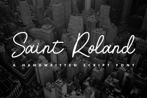 graphic for free - Saint Roland Handwritten Font