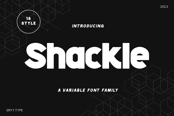 graphic for free - Shackle Font