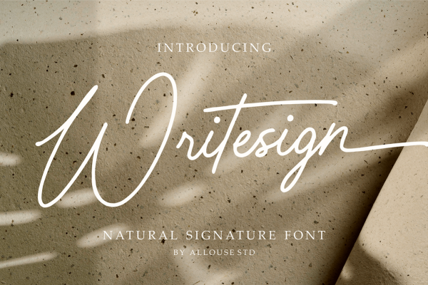 graphic for free - Writesign Signature Script Font
