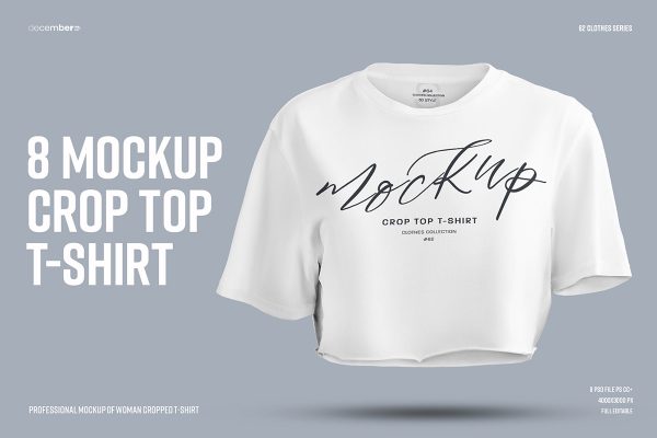 graphic for free - Crop T-Shirt Mockup