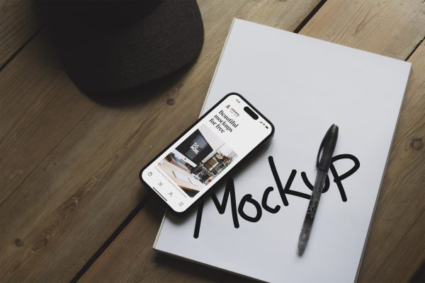 graphic for free - Free Creative iPhone 14 Pro Mockup