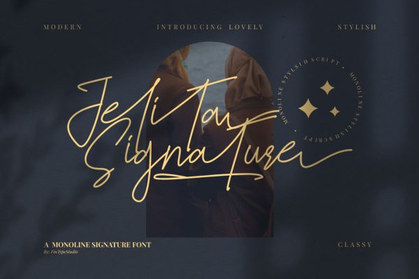 graphic for free - Jelitta Signature Font