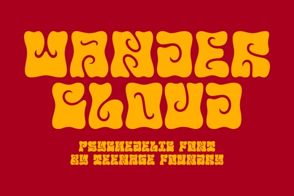 graphic for free - TF Wander Cloud Font