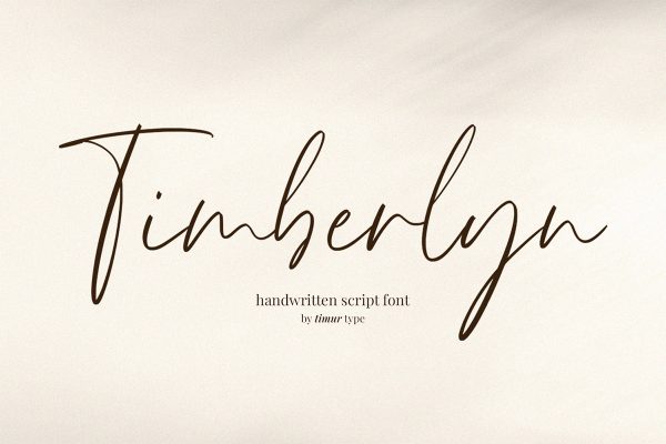 graphic for free - Timberlyn Script Font