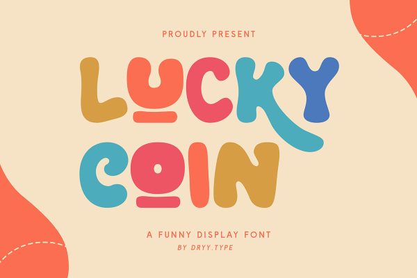 graphic for free - Lucky Coin Display Font