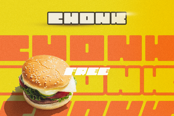 graphic for free - Chonk Font