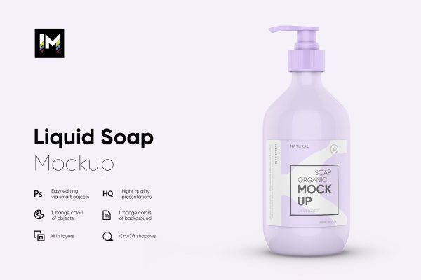 graphic for free - Liquid Soap Mockup