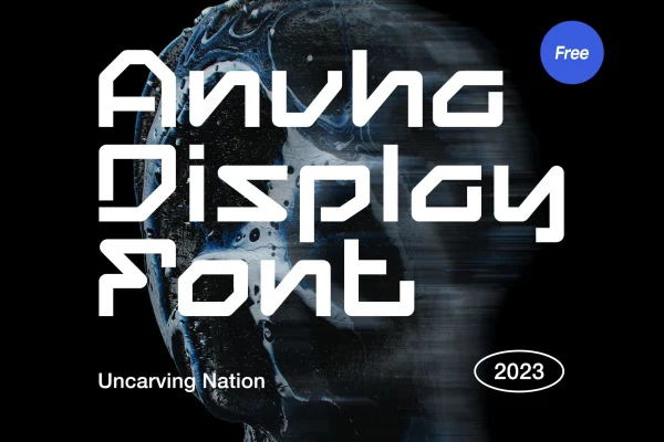 graphic for free - Anvha Display Font