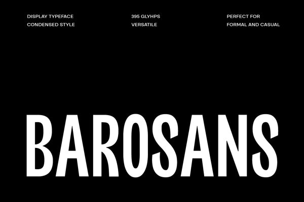 graphic for free- Barosans Display Font