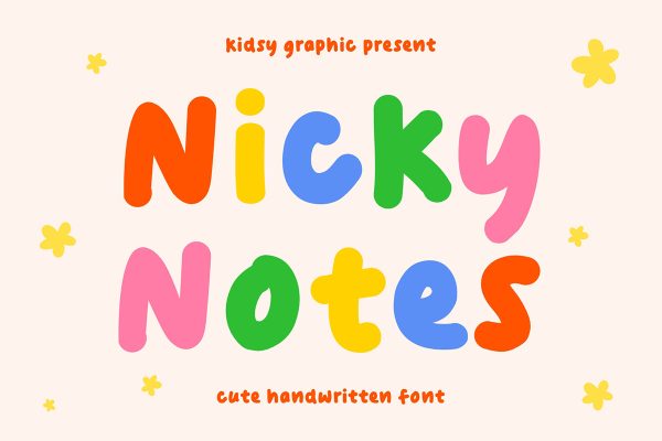 graphic for free - Nicky Notes Display Font