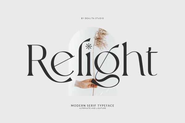 graphic for free - Relight Chic Display Serif Font