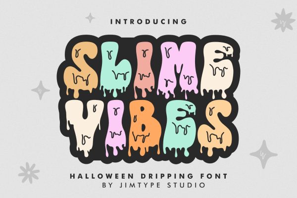 graphic for free - Slime Vibes Display Font