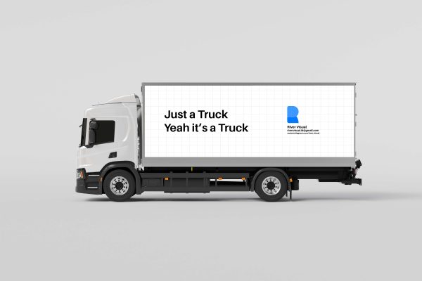 graphic for free - Truck Mockup Plain