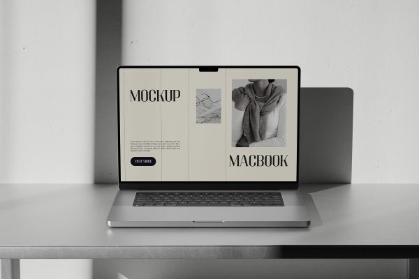 graphic for free - Falk Industrial Free Macbook Mockup