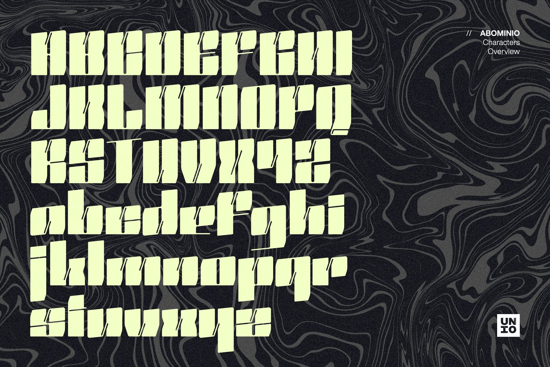 graphic for free - Abominio Font