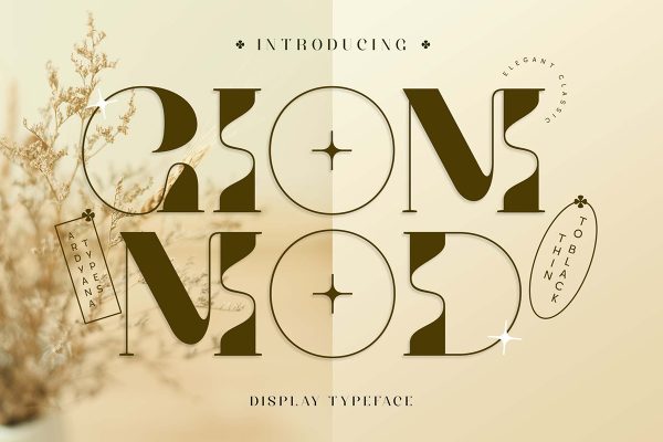 graphic for free - Giom Mod Display Font