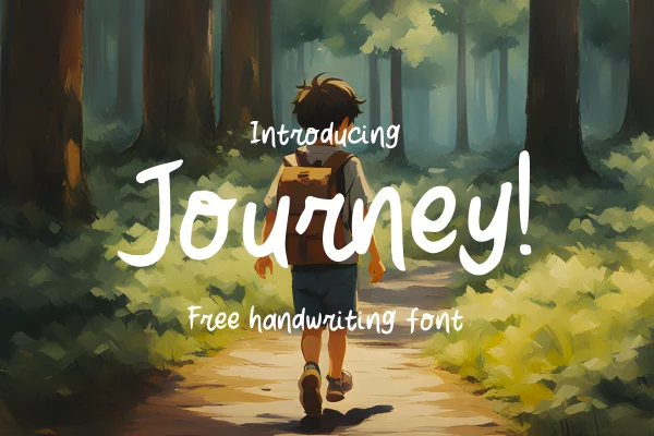 graphic for free - Journey Handwriting Font
