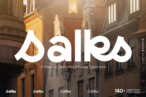 graphic for free - Salks Font